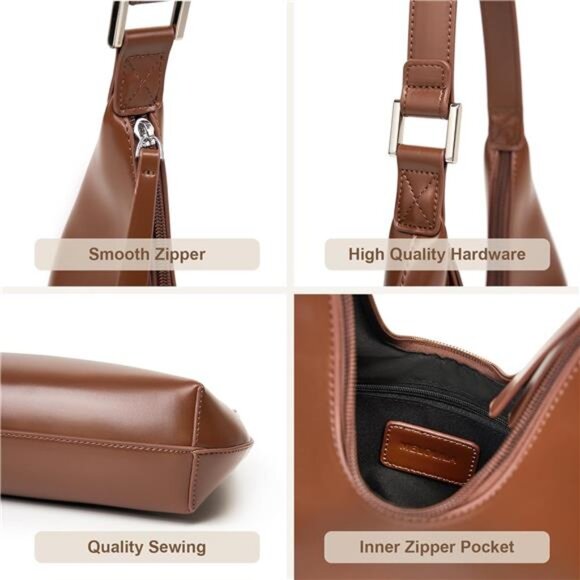 Crescent Bag Small Shoulder Bag Camel - Picture 4 of 6